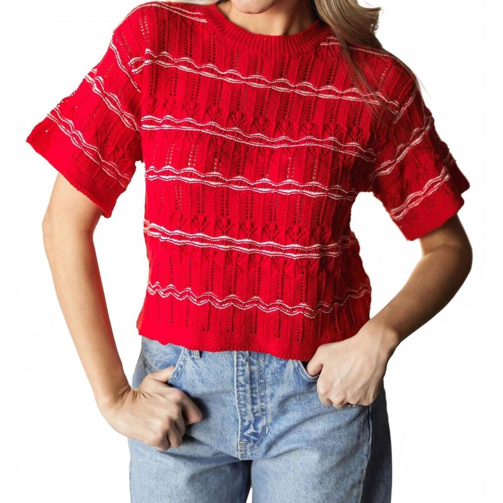 NEW THE GREII forever yours top in red